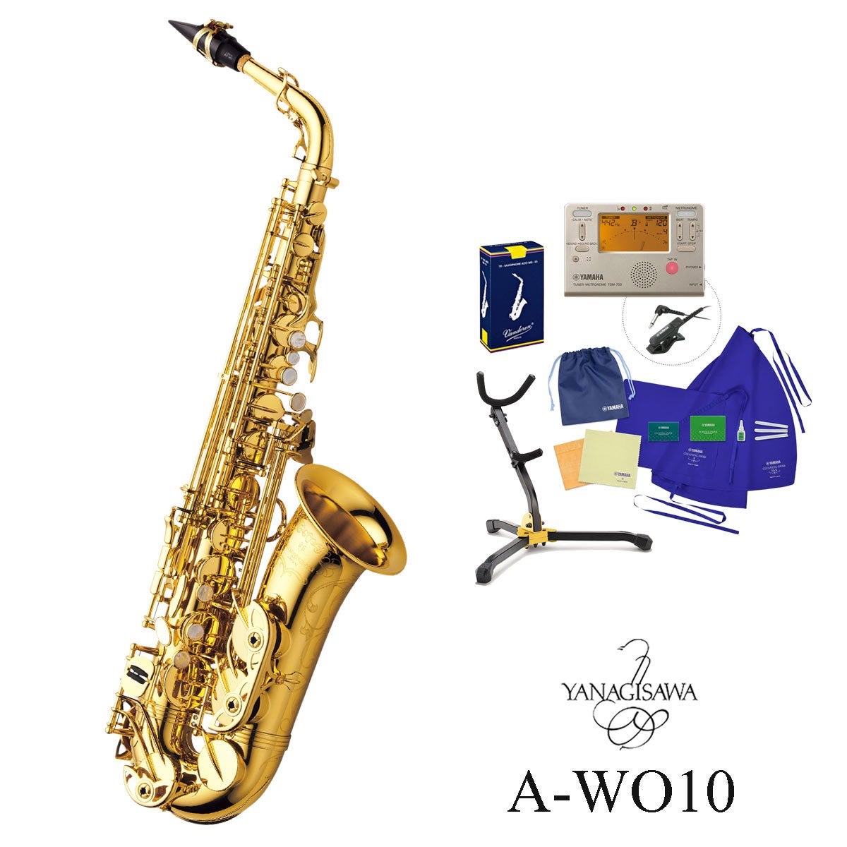 【在庫あり】Yanagisawa / A-WO10 ヤナギサワ アルトサックス イエローブラス ラッカー仕上 《厳選アクセサリーセット》【5年保証】