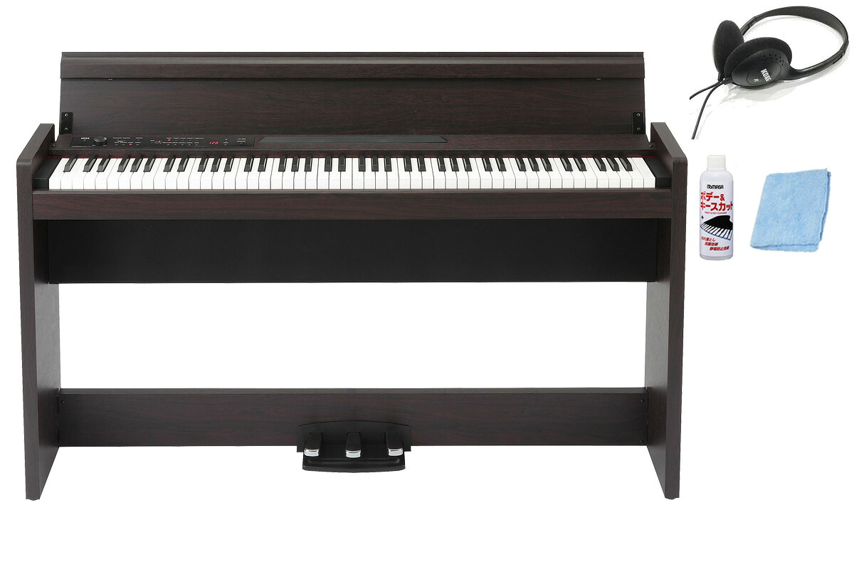 KORG コルグ / LP-380-RW U (ローズウッド 木目調仕上げ) USB端子搭載 デジタル・ピアノ《お手入れセットプレゼント》【PNG】｜イシバシ楽器　ＷＥＢ　ＳＨＯＰ