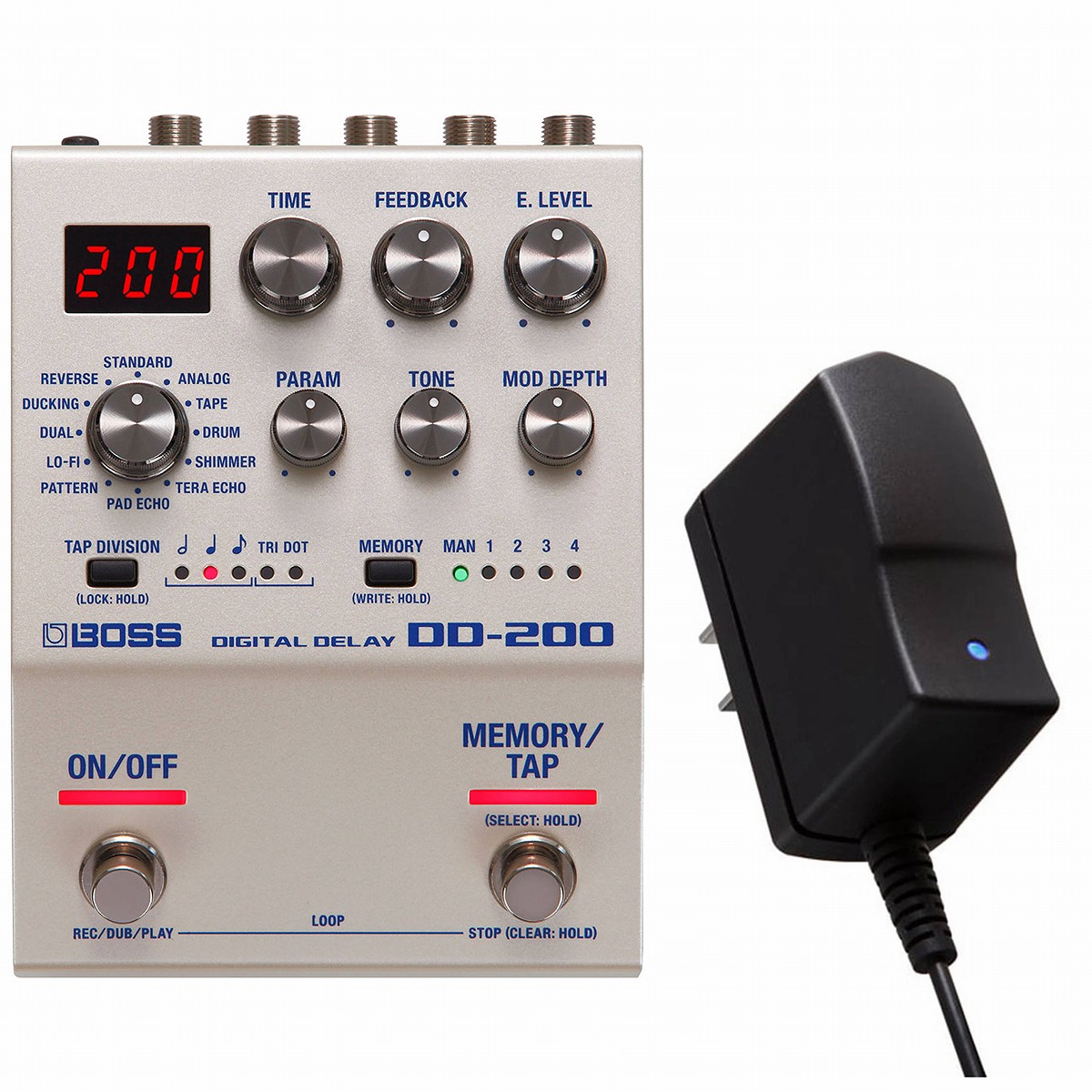 BOSS / DD-200 DIGITAL DELAY［純正ACアダプター同時購入セット］ディレイ DD200【YRK】【PTNB】