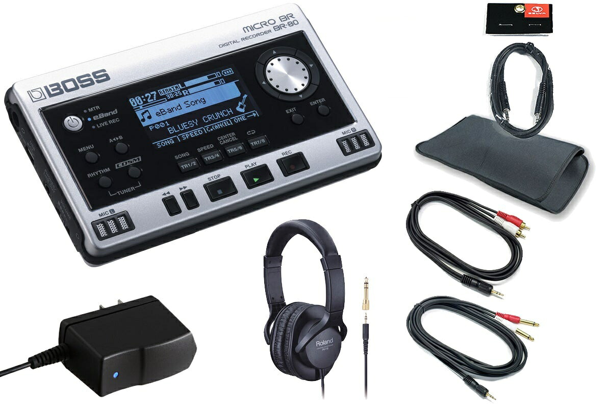 BOSS ボス / MICRO BR (BR-80) [アクセサリーセット！] Digital Recorder【PNG】｜イシバシ楽器　ＷＥＢ　ＳＨＯＰ