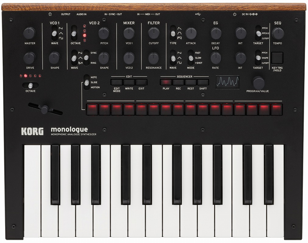 KORG monologue MONOPHONIC アナログシンセサイザー monologue - MONOPHONIC ANALOGUE SYNTHESIZER | KORG (USA)