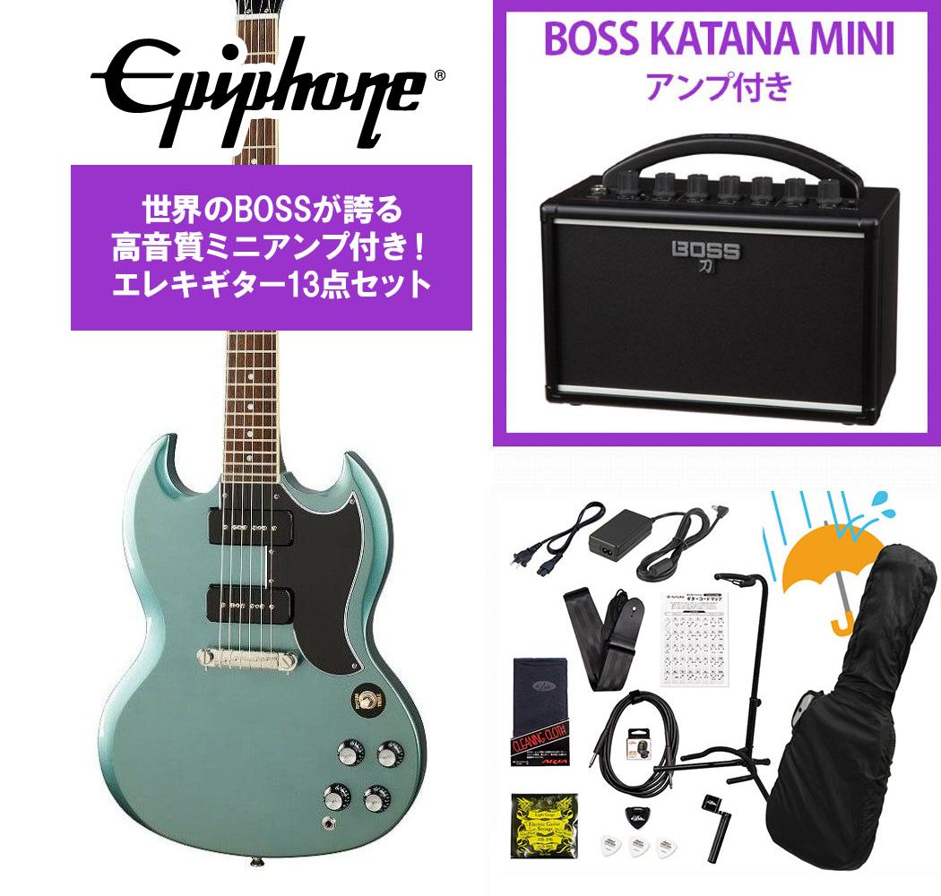 Epiphone / Inspired by Gibson SG Special P-90 Faded Pelham Blue P90 BOSS KATANA MINI アンプ付き13点セット！【YRK】