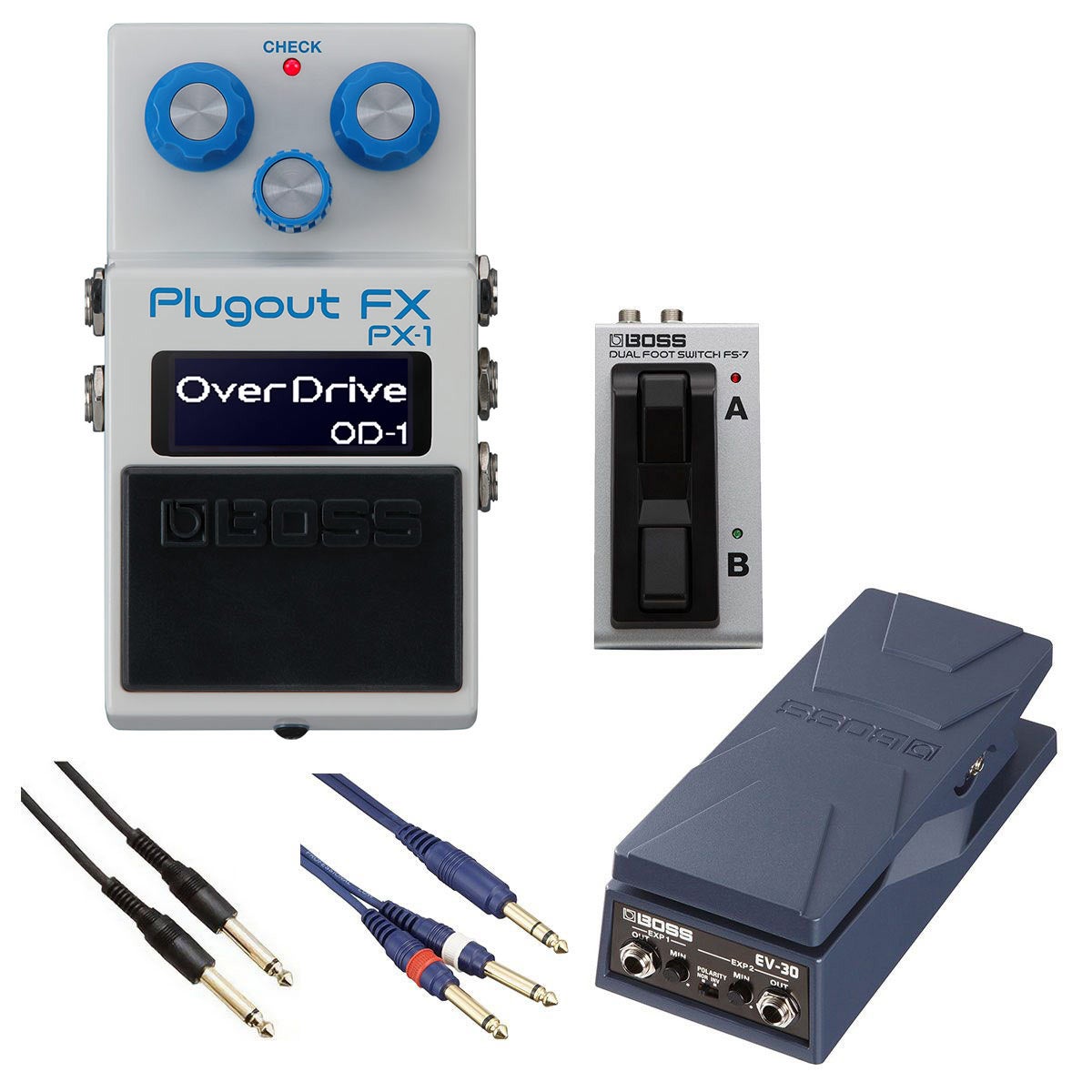 BOSS / PX-1 Plugout FX [自由自在にサウンドメイクセット] FS-7 + EV-30【YRK】【PTNB】