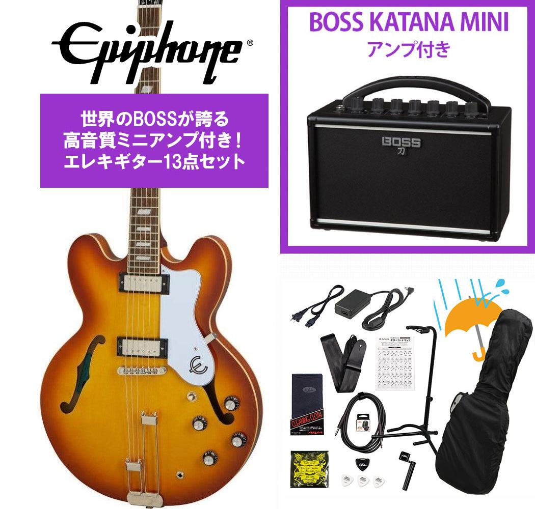 Epiphone / Riviera Royal Tan (RT) セミアコ BOSS KATANA MINI アンプ付き13点セット!【YRK】|イシバシ楽器 WEB SHOP