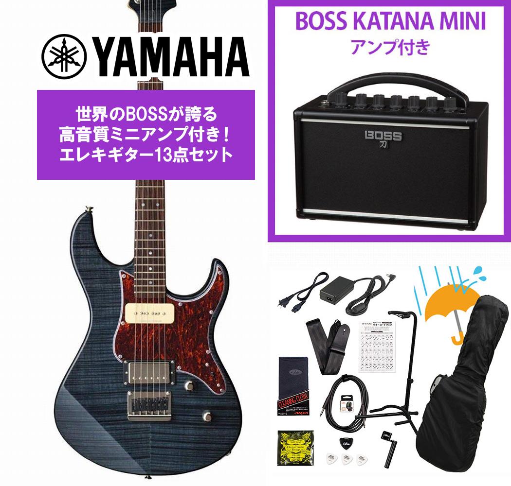 YAMAHA / PACIFICA611HFM PAC-611 TBL (トランスルーセントブラック) BOSS KATANA MINI アンプ付き13点セット！【PNG】｜イシバシ楽器　ＷＥＢ　ＳＨＯＰ