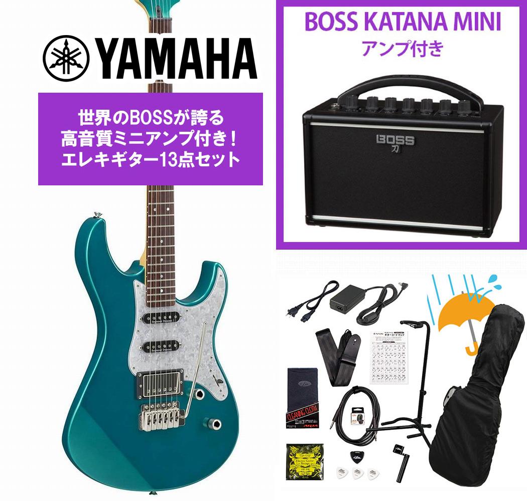 YAMAHA / Pacifica 612 VIIX TGM(ティールグリーンメタリック) パシフィカ BOSS KATANA MINI アンプ付き13点セット！【PNG】