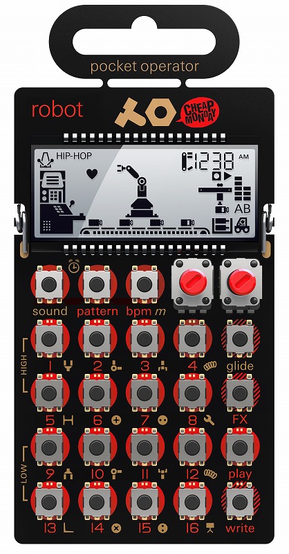 Teenage Engineering / POCKET OPERATOR PO-28 robot ポケットシンセサイザー【お取り寄せ商品】【PNG】