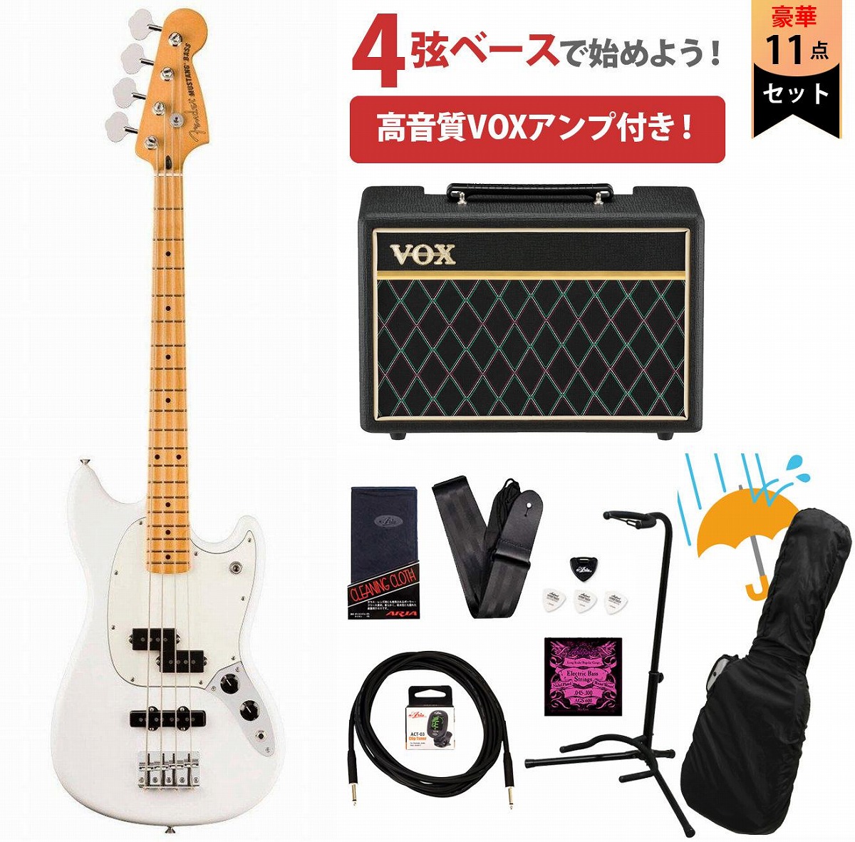 出品9/15まで:Fender Jazz Bass エレキベース ケース付き 楽天市場】Fender / Player II Jazz Bass Maple FB Black VOX