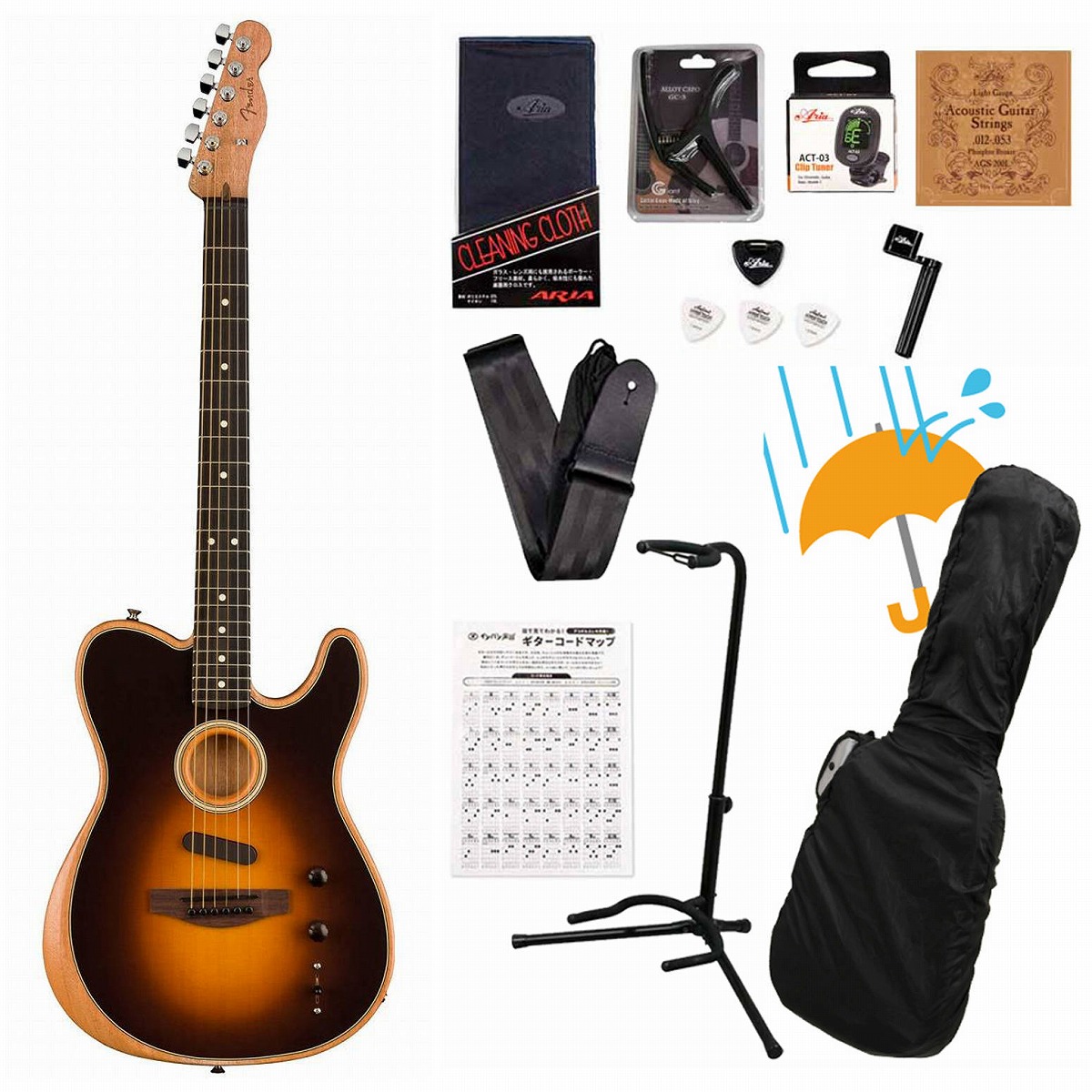 楽天市場】Fender / Acoustasonic Player Telecaster Rosewood