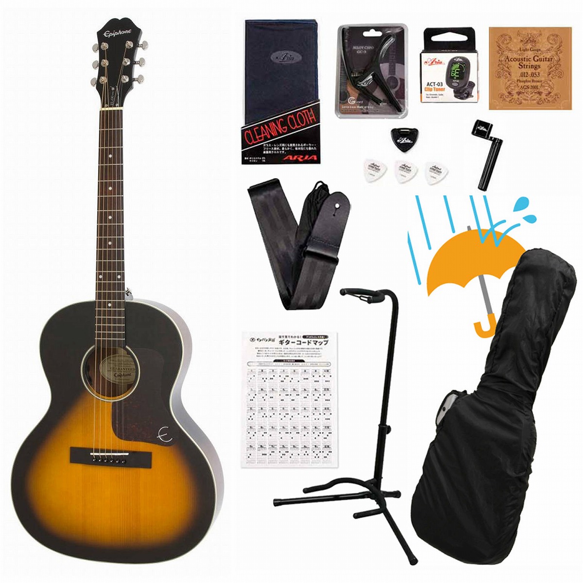 【ブラック系良音&お薦め】アコギ アコースティックギター ギター エピフォン Epiphone / J-45EC Studio Ebony (EB) (AJ-220SCE) エピフォン