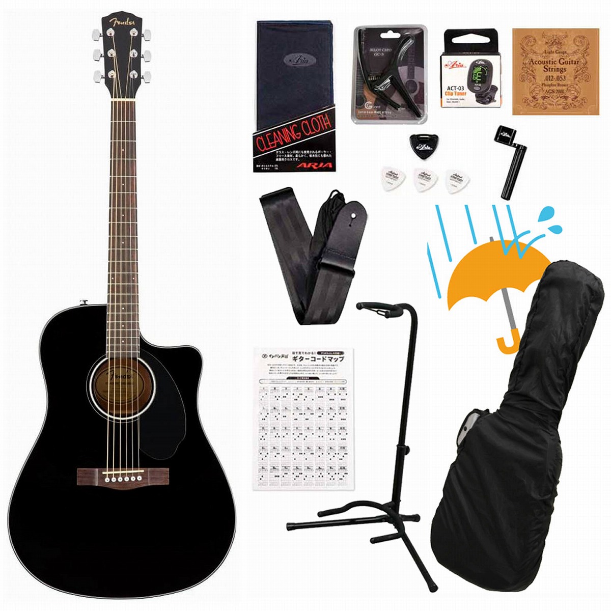 CD-60SCE Dreadnought 美品　アコギ　エレアコ Fender CD-60SCE Dreadnought Walnut Fingerboard All-Mahogany