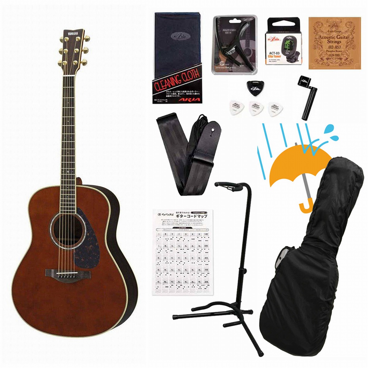 Yamaha LL16 A.R.E アコースティックギター ギターケース付き 楽天市場】YAMAHA / LL16 ARE Natural (NT) 【オール単板/専用