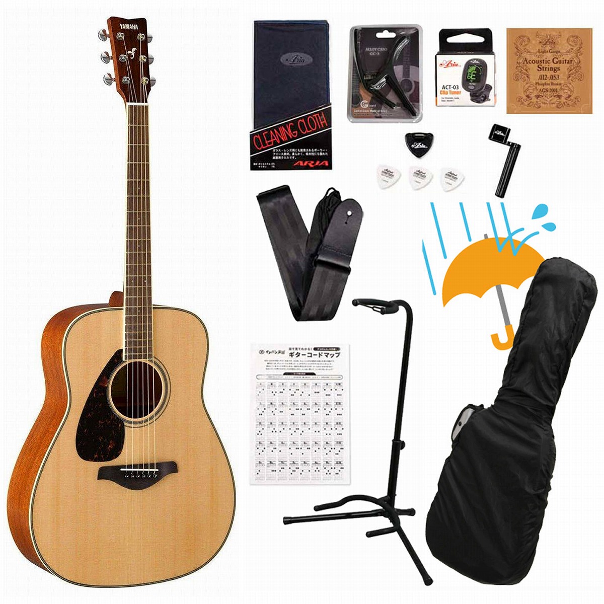 楽天市場】YAMAHA FG-Series FG820L NT ナチュラル 新品[ヤマハ