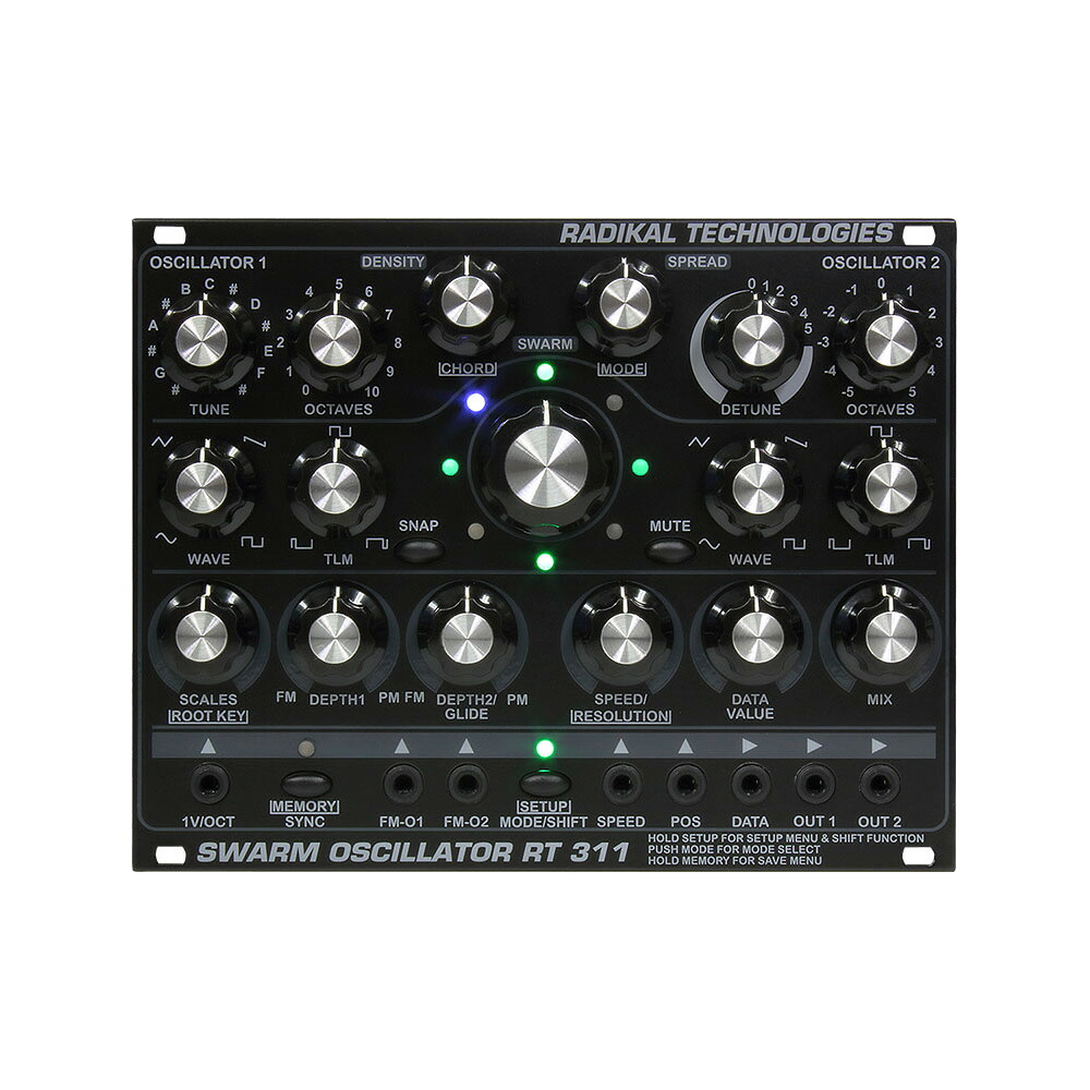 Radikal Technologies / RT-311 Swarm Oscillator デュアル・デジタル・オシレーター【お取り寄せ商品】｜イシバシ楽器　ＷＥＢ　ＳＨＯＰ