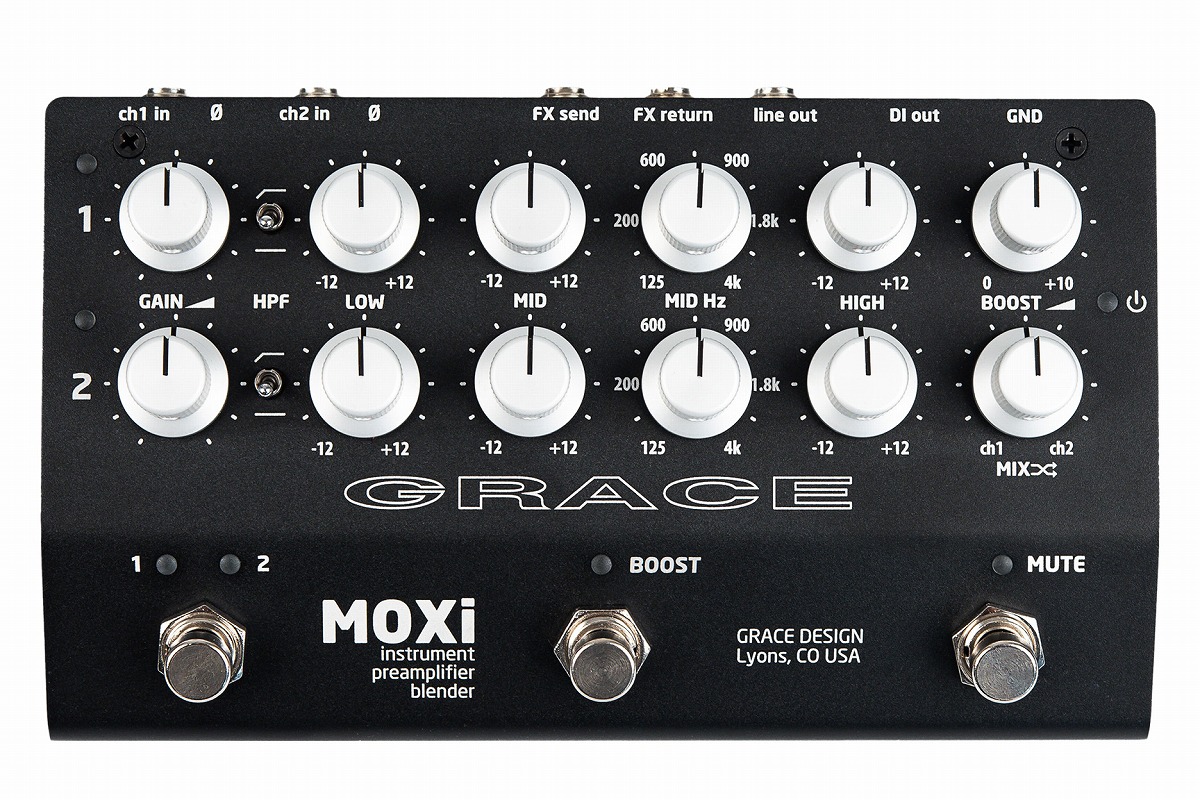 Grace Design / MOXi 2ch instrument preamp アコースティック楽器専用プリアンプ 【国内正規品】【PNG】