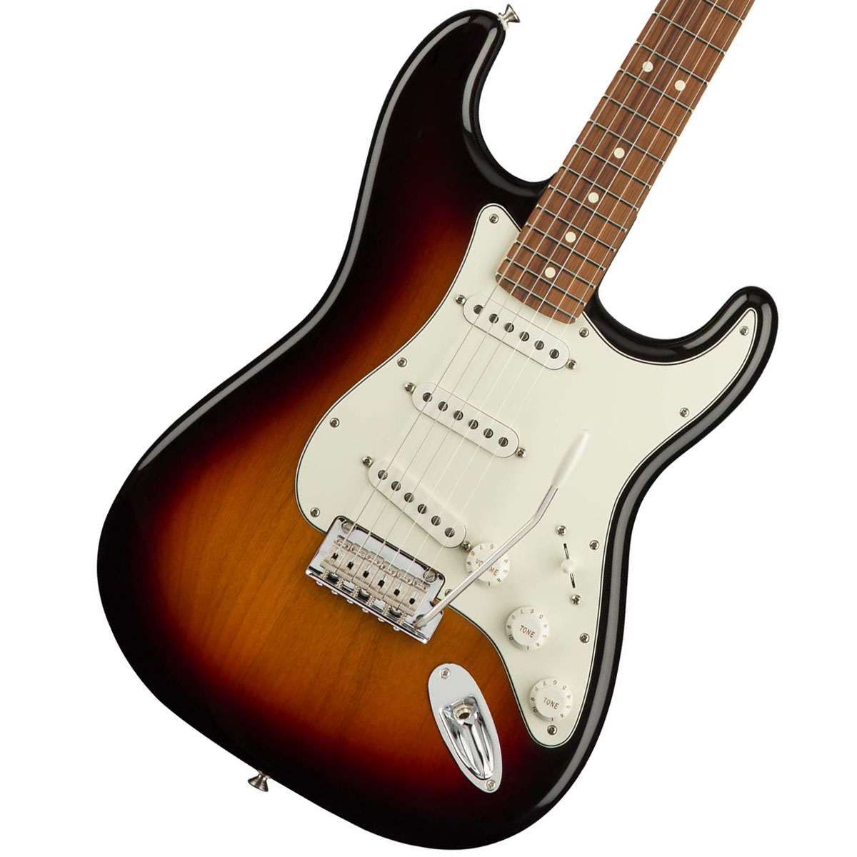 Fender Player Series Stratocaster 3 Color Sunburst Pau Ferro 《高音質!BOSSケーブルプレゼント! 4957054217099》