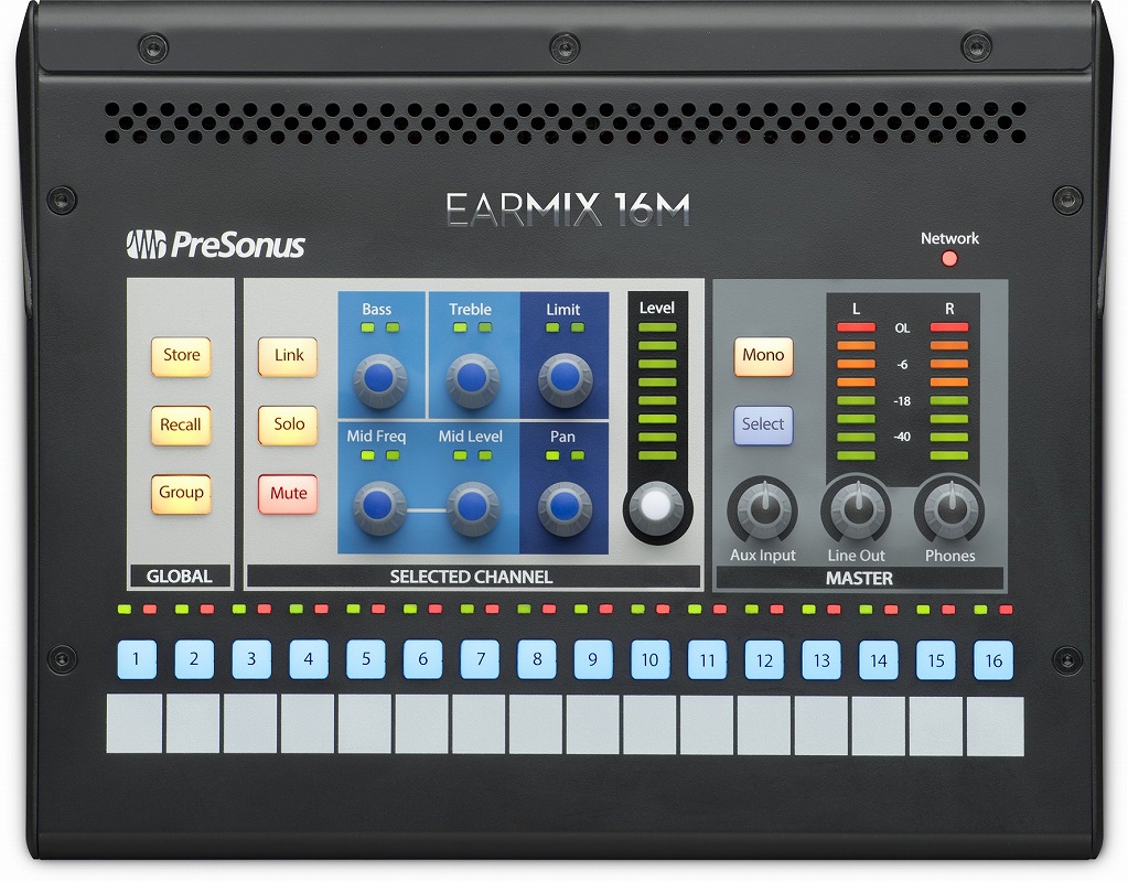 Studioliveシリーズiiiファミリーミキサーとシームレスに連動 Earmix Presonus プリソナス Earmix 16m Avbネットワーク パーソナル モニター ミキサー お取り寄せ商品 Presonus 予約注文 4月上旬入荷予定 イシバシ楽器 ｗｅｂ ｓｈｏｐ