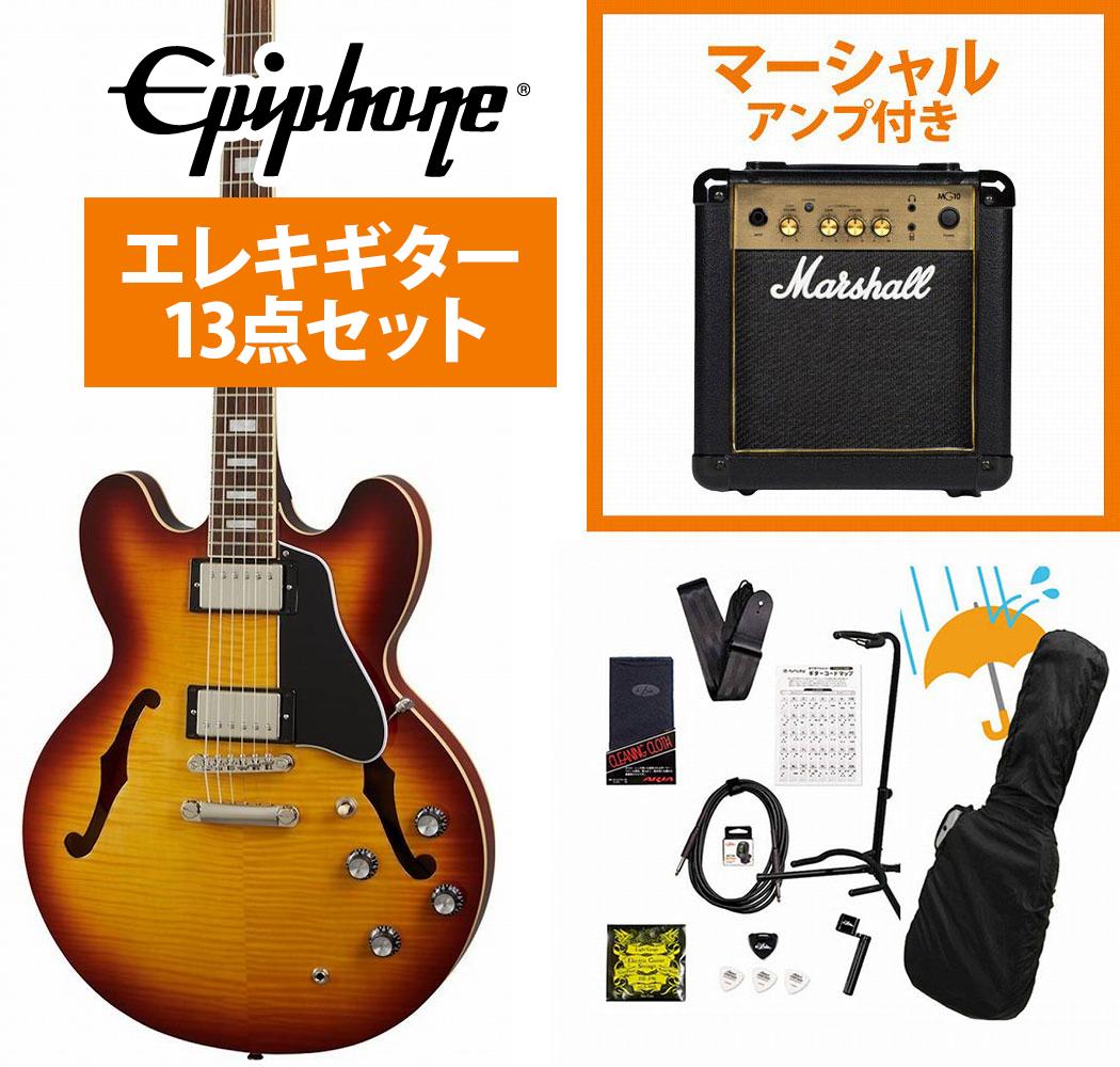 ES-335タイプ セミアコースティックギター 初心者7点セット ブラック 楽天市場】Epiphone / Inspired by Gibson ES-335 Figured