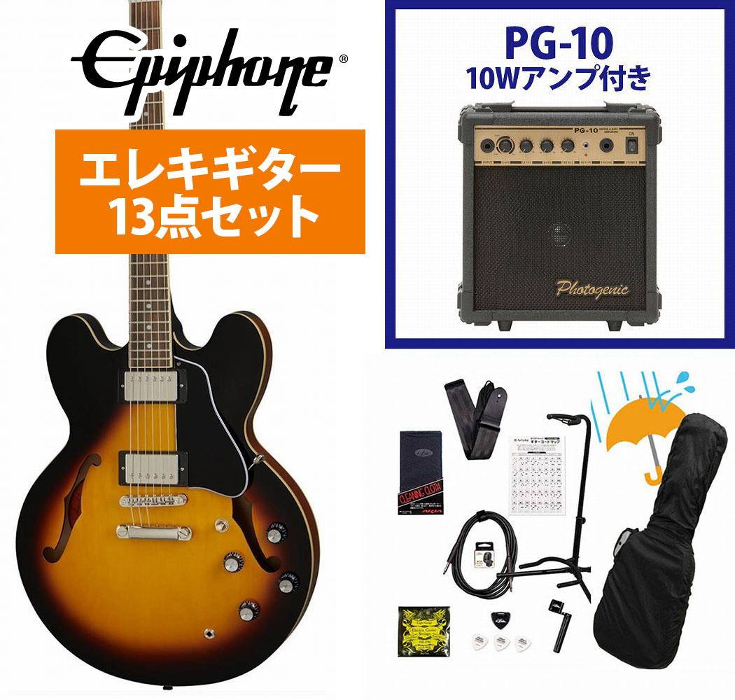 ES-335タイプ セミアコースティックギター 初心者7点セット ブラック 楽天市場】セミアコ セットの通販