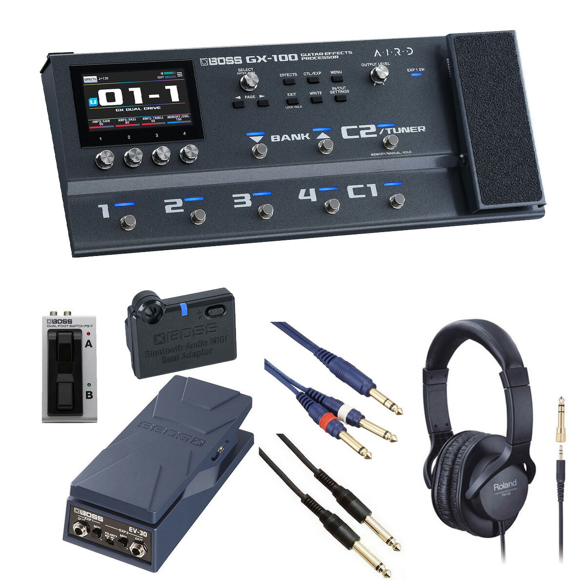 楽天市場】BOSS GX-100 + Bluetooth Audio MIDI Dual Adaptor 【BT