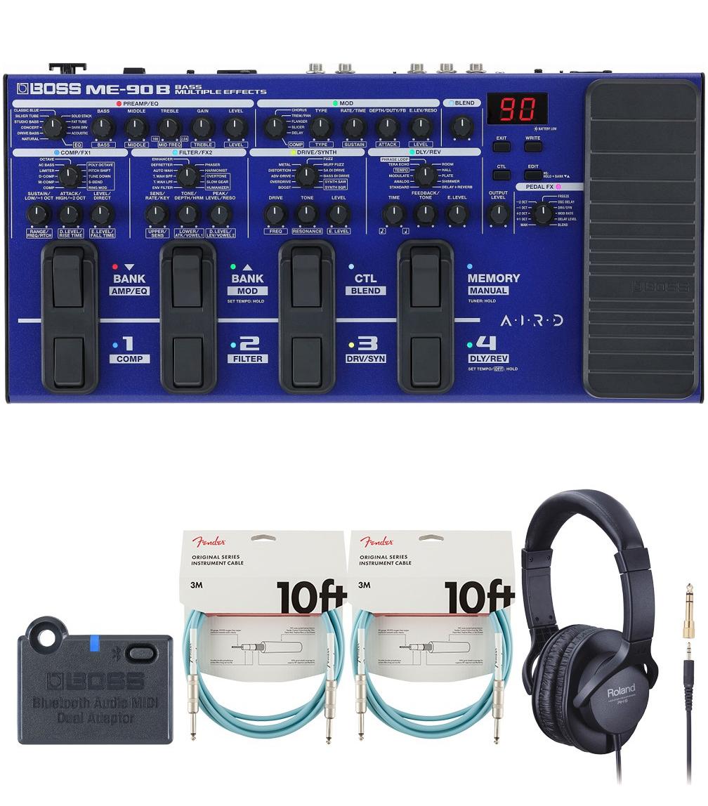 BOSS ME-90 マルチエフェクター BT-DUAL 純正アダプター付き Amazon | BOSS ME-90 + BT-DUAL Bluetooth拡張セット マルチ