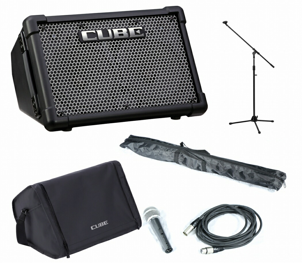 Roland / CUBE STREET EX 純正ケース・マイク・ケーブル・マイクスタンドセット|イシバシ楽器 WEB SHOP