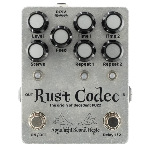 《セール品》Kogalashi Sound Magic / Rust Codec ファズ/ディレイ 日本製 Made in Japan【PNG】