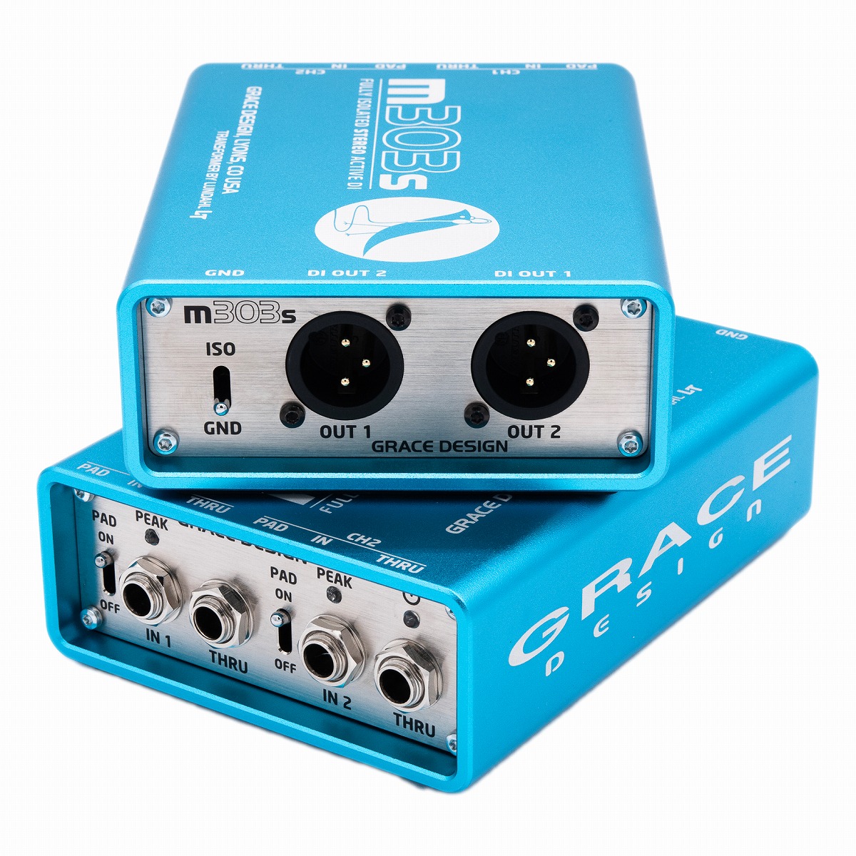 Grace Design / m303s Stereo Active DI ダイレクトボックス グレースデザイン 【国内正規品】【PNG】｜イシバシ楽器　ＷＥＢ　ＳＨＯＰ