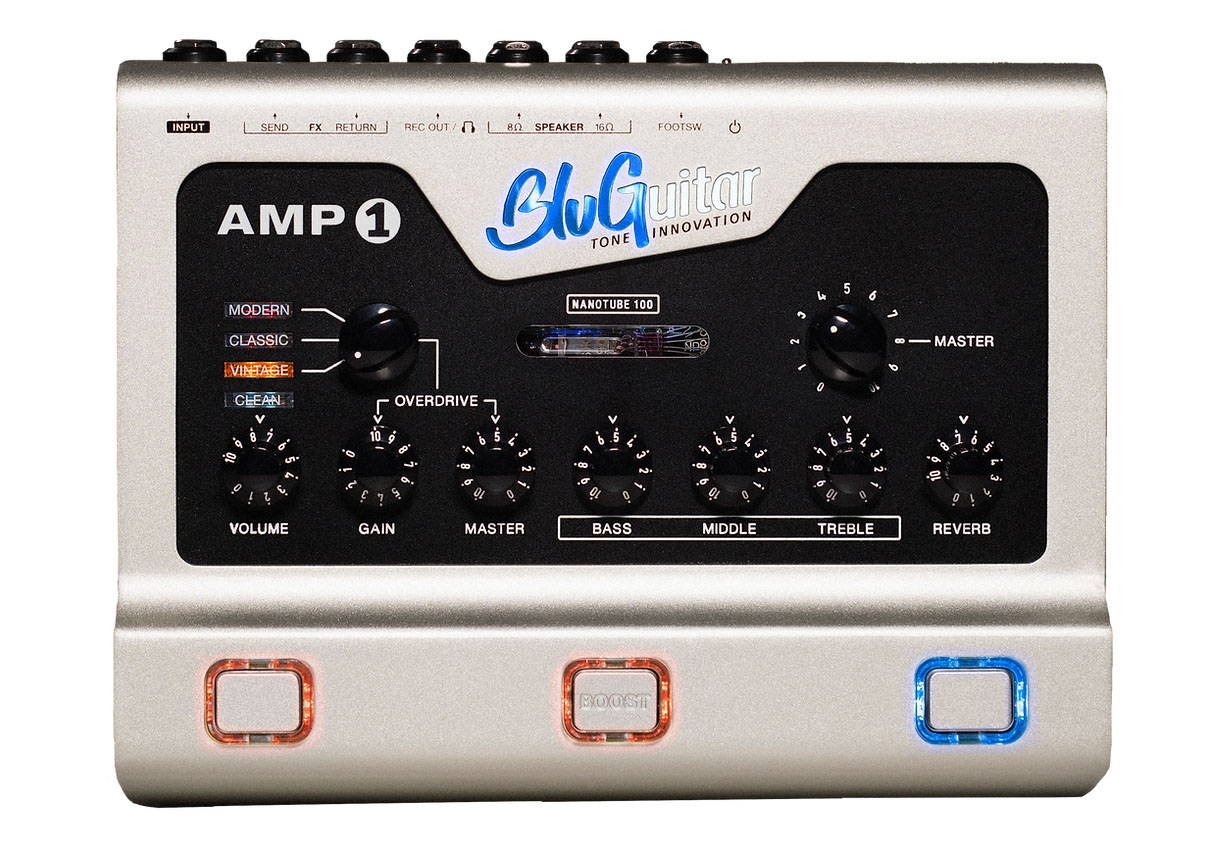 【新製品】 BluGuitar / AMP1 Mercury Edition ギターアンプ ペダル型ギターアンプヘッド ［超軽量1.2kg］ブルギター 【国内正規品】｜イシバシ楽器　ＷＥＢ　ＳＨＯＰ