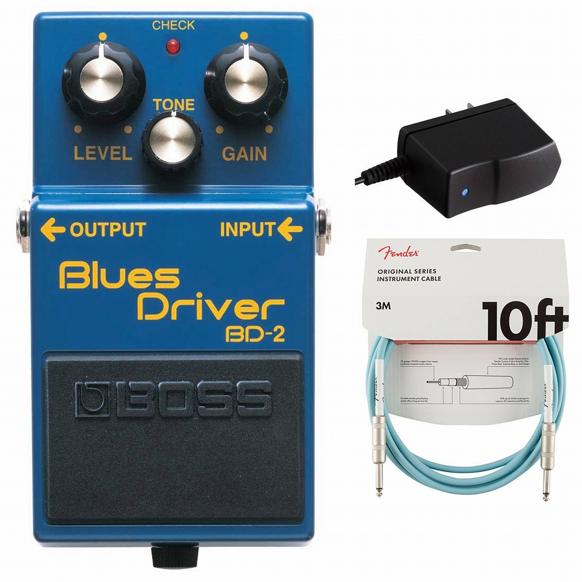 BOSS BD-2 BluesDriver ギターエフェクター アダプター付き BOSS BD-2 Blues Driver + 純正アダプターセット ブルース