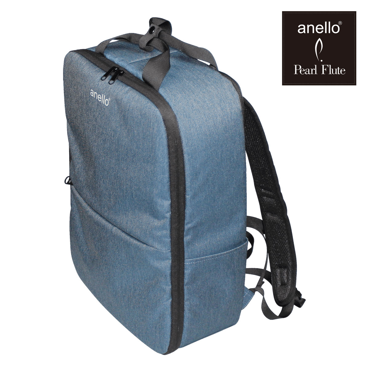 Pearl アネロ×パール anello コラボ―レーションバッグ デニムネイビー ANL-FLB1-DNV