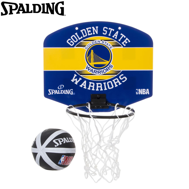 楽天市場 Spalding スポルディング マイクロミニバックボード ウォリアーズ Nbaロゴ入り 77 661z バスケット バスケ ゴール ミニボード 家 壁 ドア インテリア ボール付き プレゼント イシダスポーツ楽天市場店