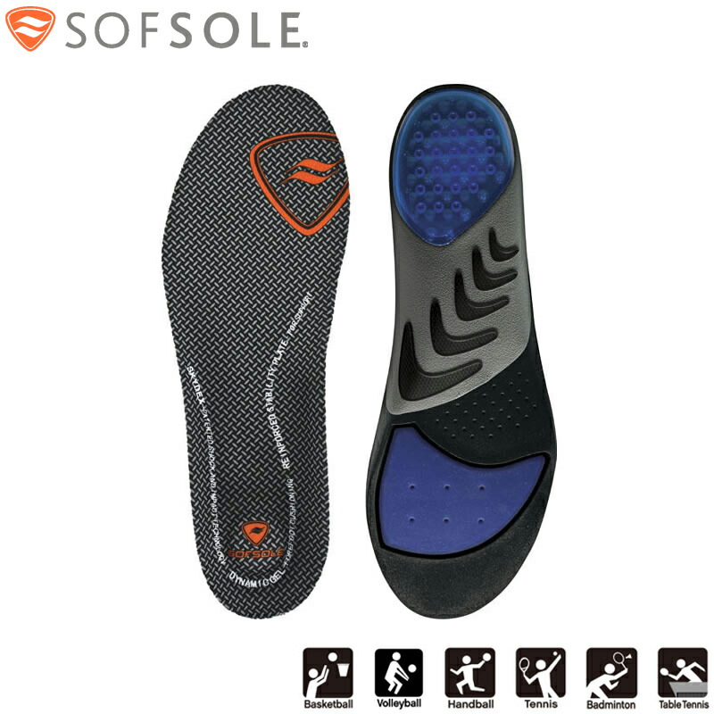 楽天市場】SOFSOLE ソフソール エアープラス 衝撃吸収インソール 男女兼用 S〜XL 1組2個入り (1712) スポーツ メンズ レディース  中敷き : イシダスポーツ楽天市場店