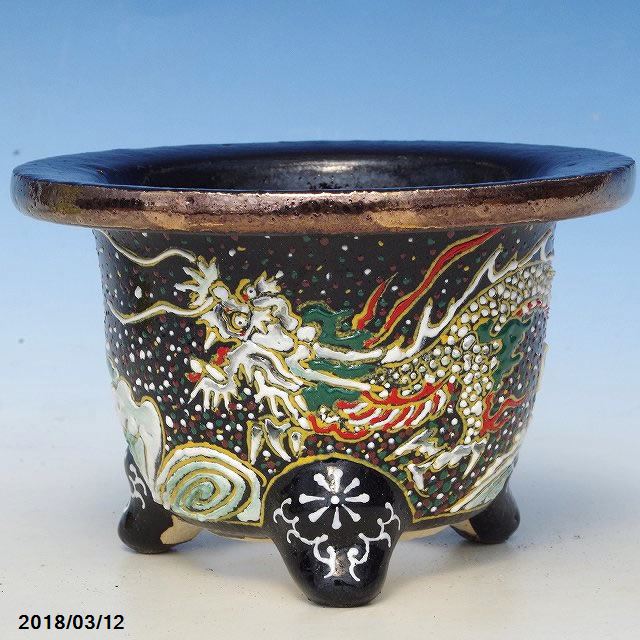 楽天市場】愛楽園 富貴蘭錦鉢 鳳凰文様 3.3号 (No.3650)【京楽鉢