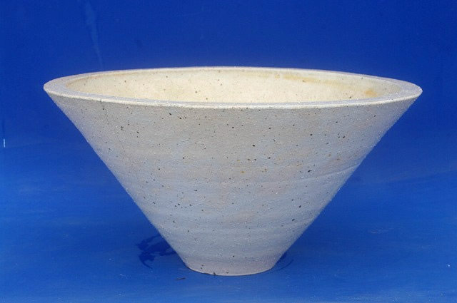 信楽焼 睡蓮鉢 陶器 大型　御本手　手びねり　白ソリ（大）　21号（外径63cm 高さ30cm）【送料無料】【産地直送】【水鉢 大きい メダカ鉢 金魚鉢 ハス鉢 茶碗蓮鉢 スイレン鉢 特大】 big_b _wb