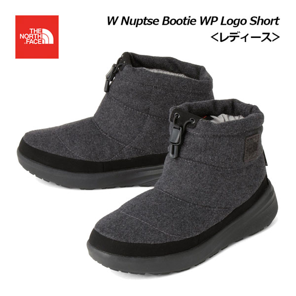 ノースフェイスアウトドアブーツ レディース ヌプシ ブーティ ウォータープルーフロゴショート W Nuptse Bootie WP Logo Short NFW52280 MK (ウィメンズ スノーブーツ ウィンターシューズ ウィンターブーティ)