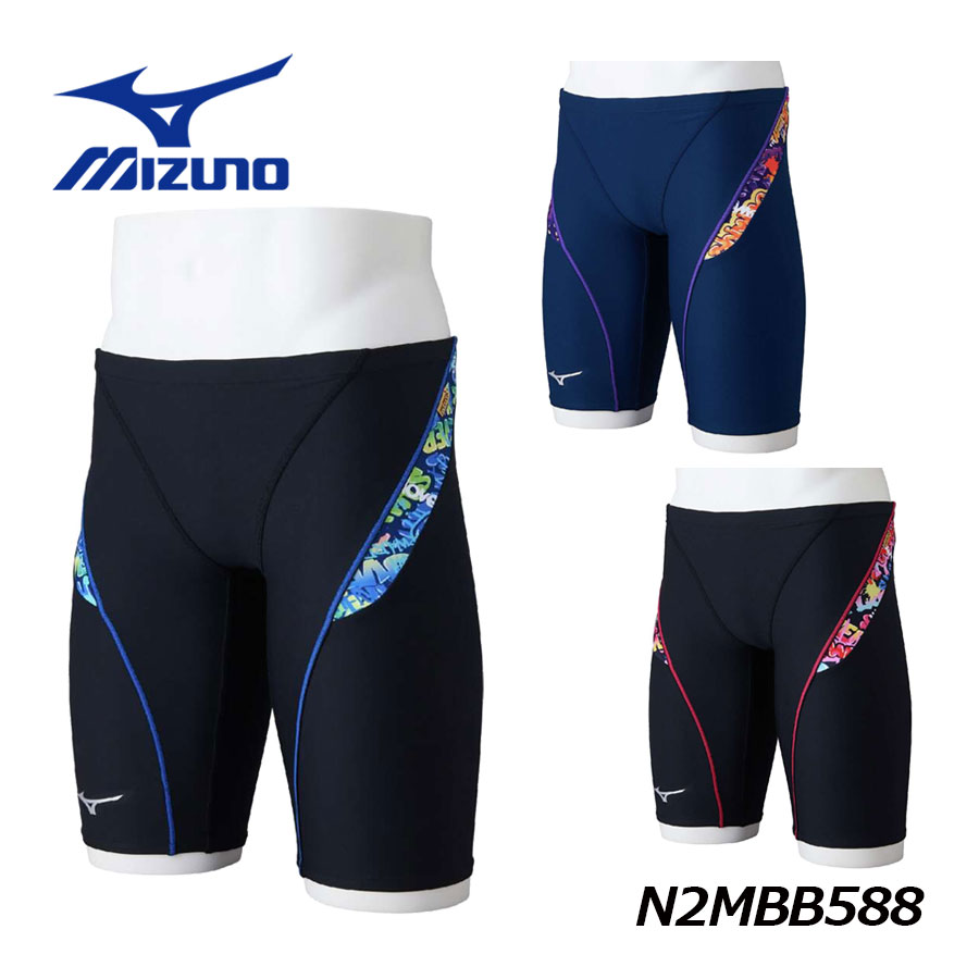 MIZUNO ミズノ メンズ水着 スイムウェア Mサイズ ブラック MIZUNO ミズノ ハーフスパッツ(股下M寸/21cm) メンズ水着