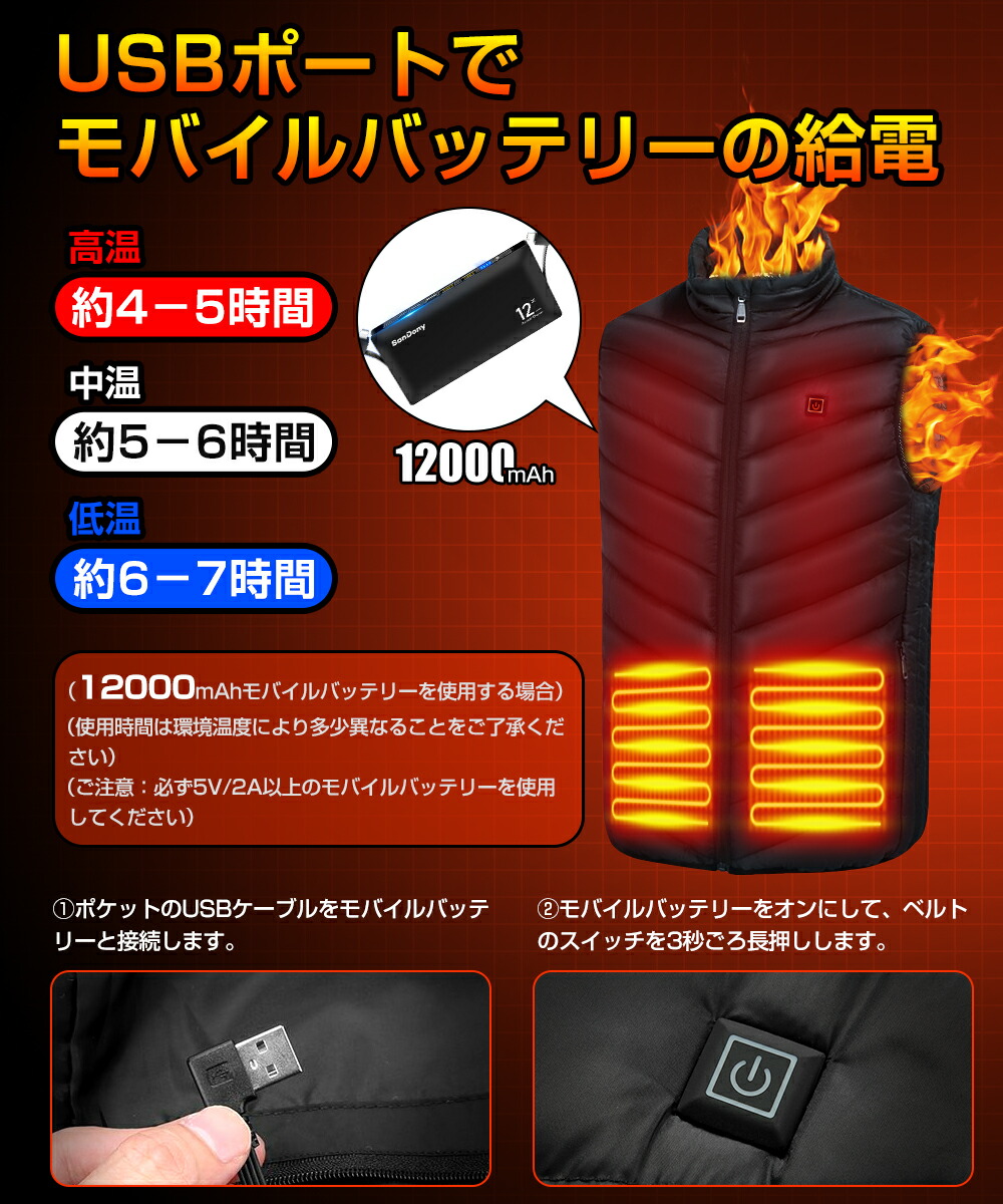 1000円offクーポン 4日まで 電熱ベスト バッテリー付 加熱ベスト ヒーター 電熱ジャケット ベスト 3段階調温 ヒーター9枚内蔵 洗い可能 バッテリー給電 ヒーターベスト 防寒対策 釣り 屋外作業 アウトドア プレゼント Hazelwoodconst Com