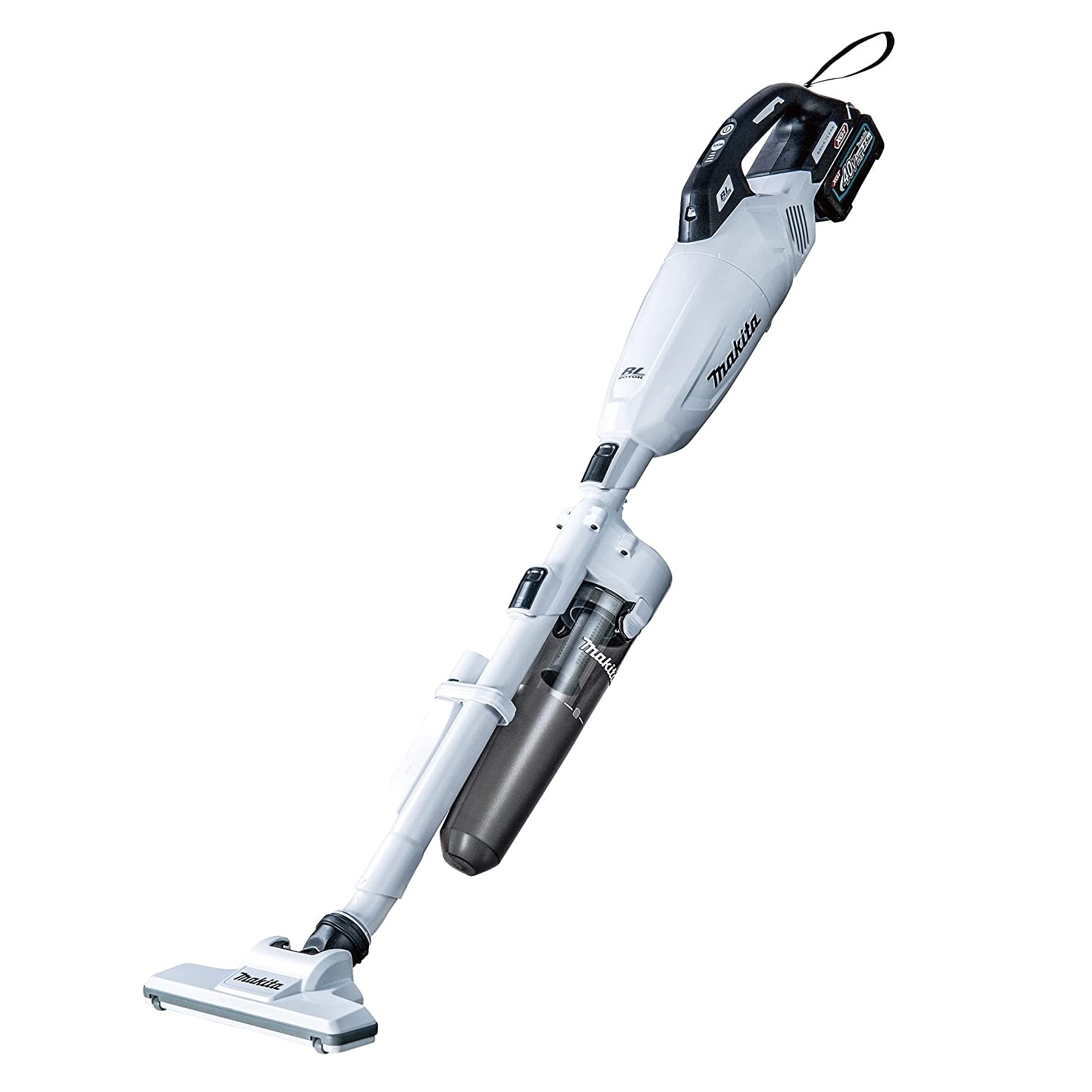 マキタ 40Vmax 充電式クリーナ CL001GRDCW (バッテリBL4025・充電器DC40RA・ロック付サイクロンアタッチメント付) カプセル式＆ワンタッチスイッチ