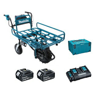 マキタ 18V 充電式運搬車 パイプフレームセット品付 CU180DZN 反射板(リフレクタ)付 ＋ A-65470 パワーソースキットSH1 A-68317