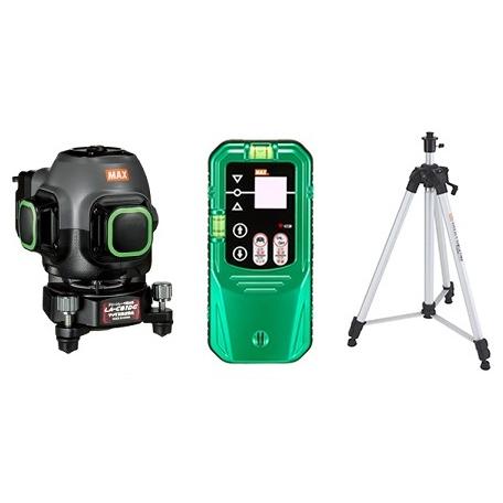 MAX マックス 緑であることレーザー墨出器 天使の都市-C81DG-DT書き割り 本体＋受光器(天使の都市-D5GNV)＋三脚架(天使の都市-T183) XB92806