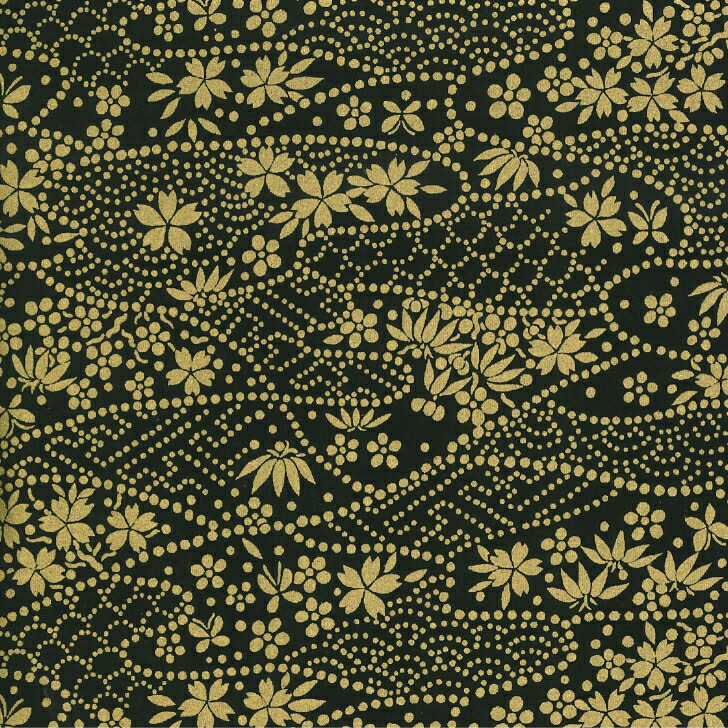 【楽天市場】美濃和紙 友禅和紙 大判 64×95cm 黒柄 金柄 桜柄 1130-630 手染め美濃和紙 石川紙業 友禅 和紙 和柄 和風 和 ...