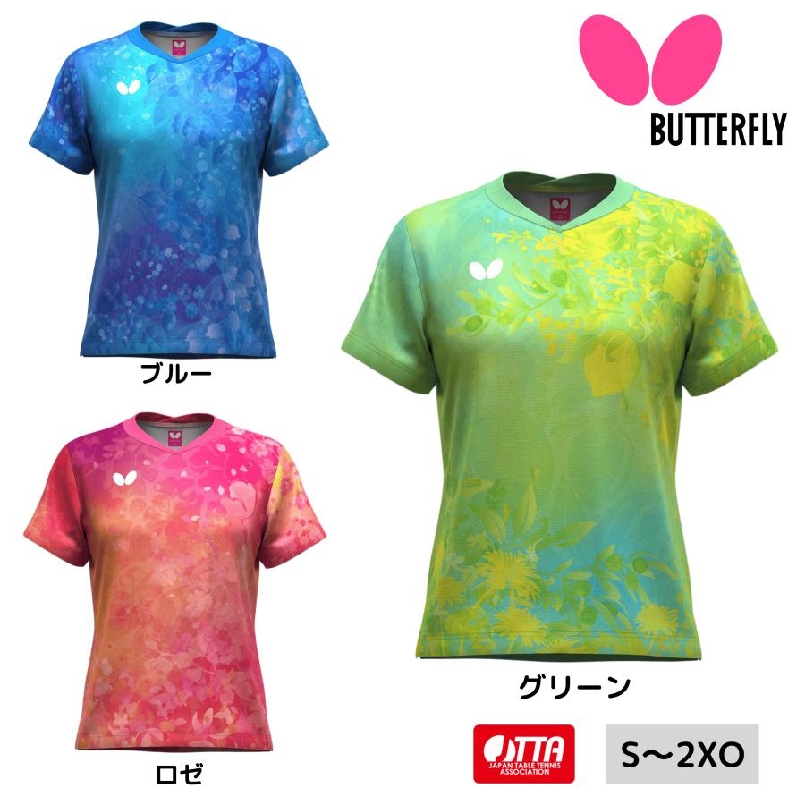 バタフライ Butterfly ルイネス・シャツ 47199 卓球ユニフォーム 女性用 レディースウェア 2025年春新作 ※欠品商品は9～10月入荷予定
