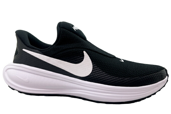 スニーカー メンズ ナイキ レボリューション 8 イージーオン HQ2414 001 ブラック/ホワイト-アンスラサイト 25.0~28.0cm NIKE REVOLUTION 8 EASYON ハンズフリー 靴 シューズ ランニング ジョギング スポーツ 軽量 クッション性 屈曲性 男性 紳士 学生 部活動