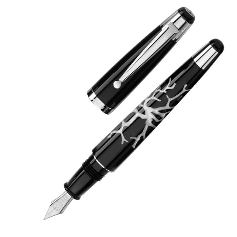 ★美品新品★シグナム　ムラーノ　ブラック　万年筆　F字幅 ☆美品新品☆シグナム ムラーノ ブラック 万年筆 F字幅