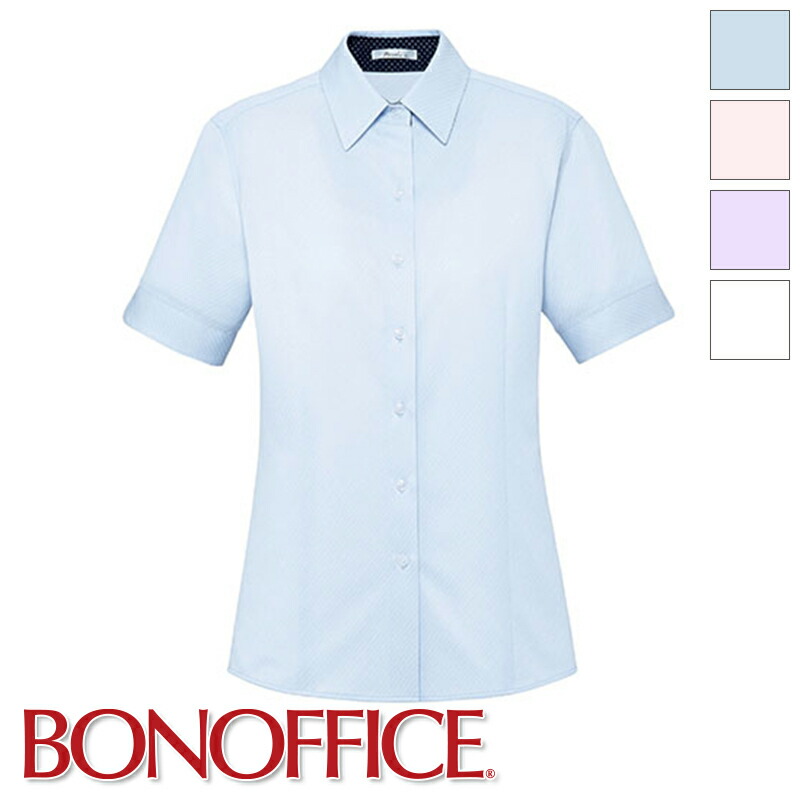 楽天市場】事務服 半袖ブラウス RB4562BONOFFICE ボンオフィス