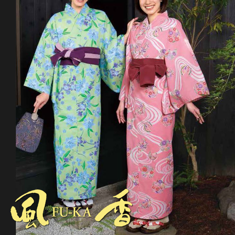 楽天市場】【即日発送】リネン浴衣 (恋占い)(桜づくし) [女性用] YU 