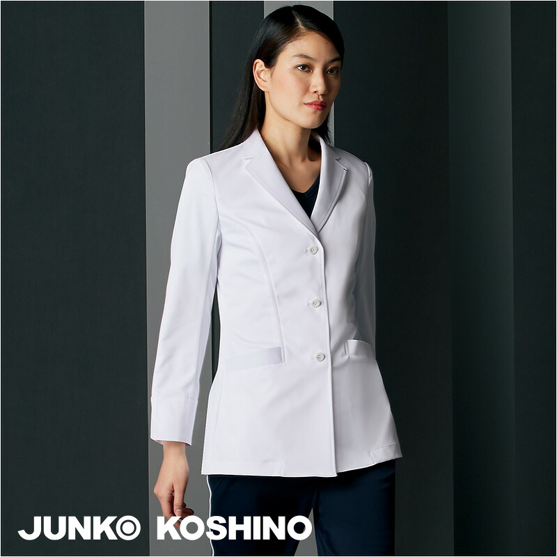 白衣 ドクターコート [女性用] JK114JUNKO uni ジュンココシノ MONTBLANC 住商モンブラン 医療白衣 看護師 クリニック ユニフォーム｜バートル作業ユニフォームいしまる