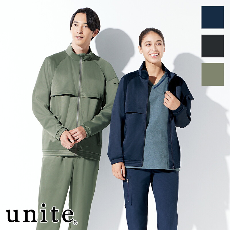 白衣 ブルゾン [男女兼用] UN-0408 unite ユナイト CHITOSE チトセ 医療白衣 看護師 ナース 医師 ドクター クリニック ユニフォーム