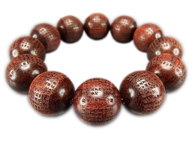 楽天市場】石街 虎紋 檀木 木製 数珠 念珠 大玉 15mm 弟子玉付